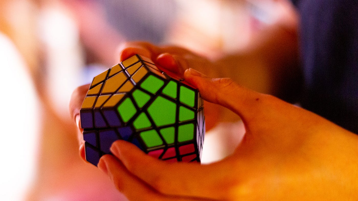 A logical mapping creates a sense of calm — A rubic’s cube solved